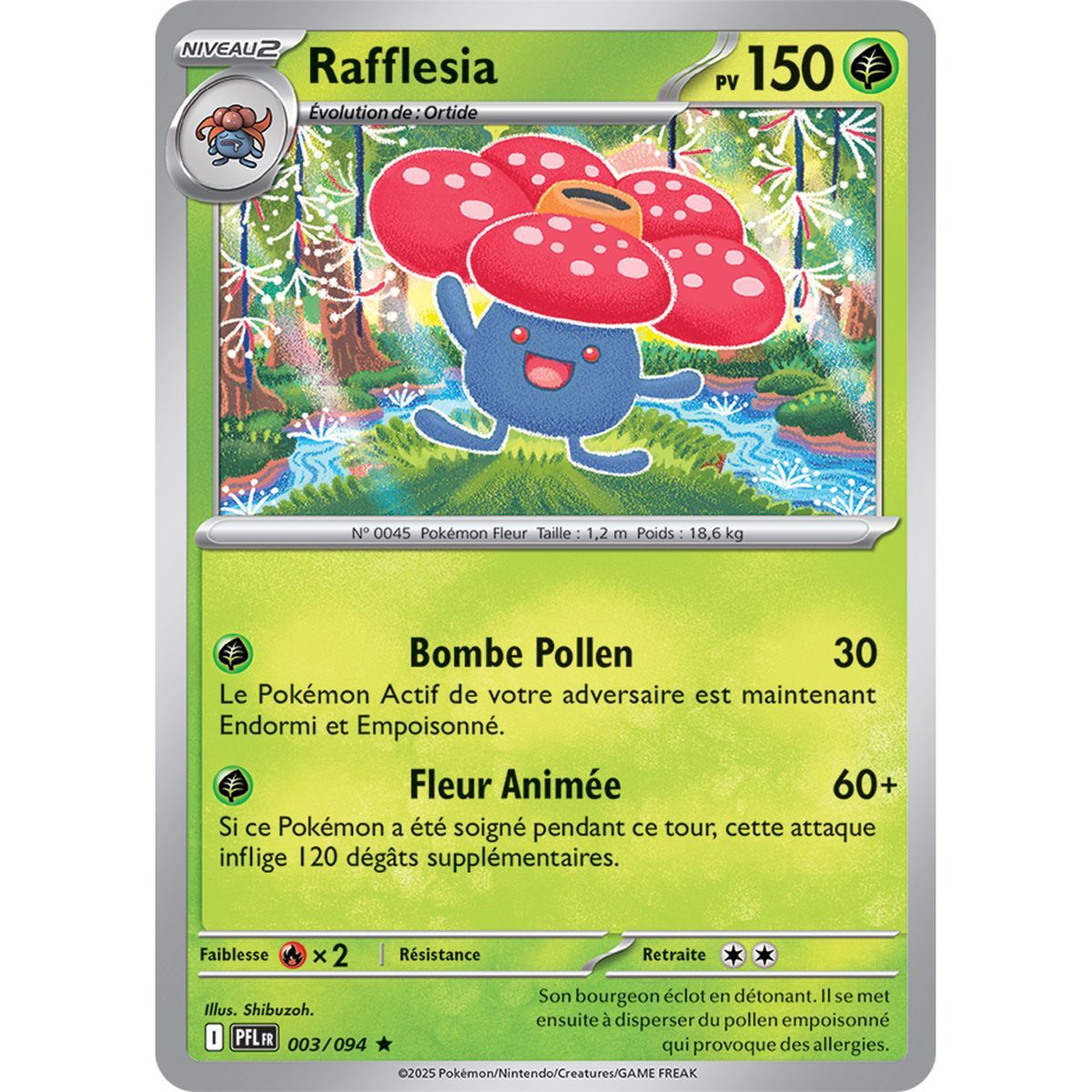 Rafflesia - Holo Rare 3/94 - Mega Evolution 2 Phantasmagorical Flames