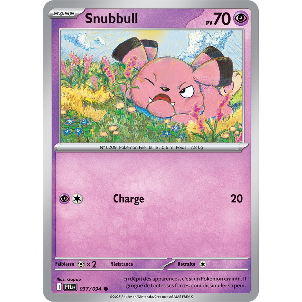 Snubbull - Common 37/94 - Mega Evolution 2 Phantasmagorical Flames