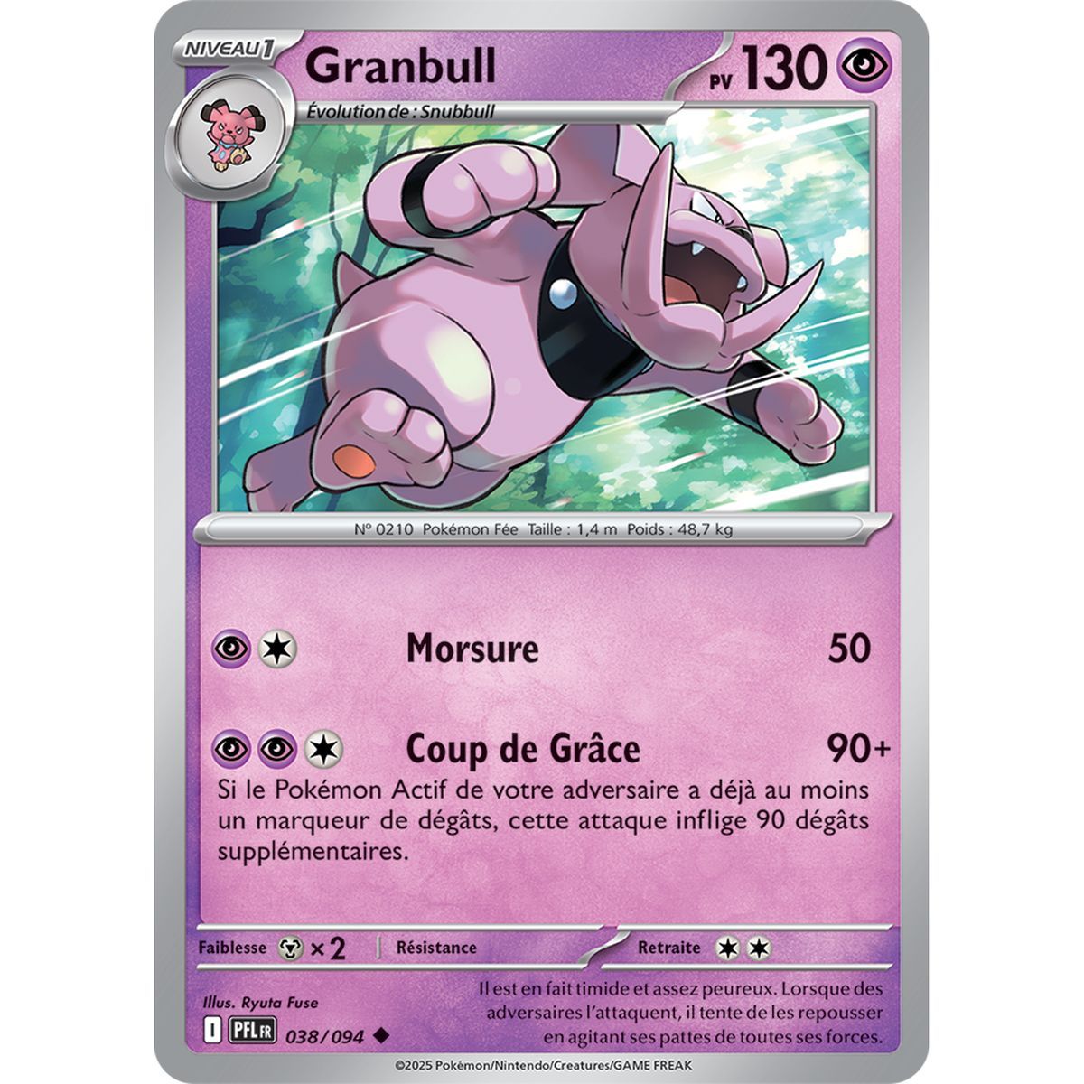 Granbull - Reverse 38/94 - Mega Evolution 2 Phantasmagorical Flames