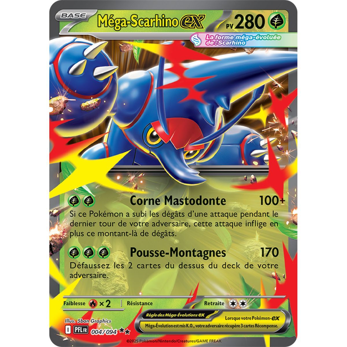 Mega Heracross EX - Double Rare 4/94 - Mega Evolution 2 Phantasmagorical Flames