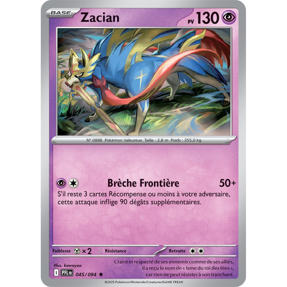 Zacian - Reverse 45/94 - Mega Evolution 2 Phantasmagorical Flames