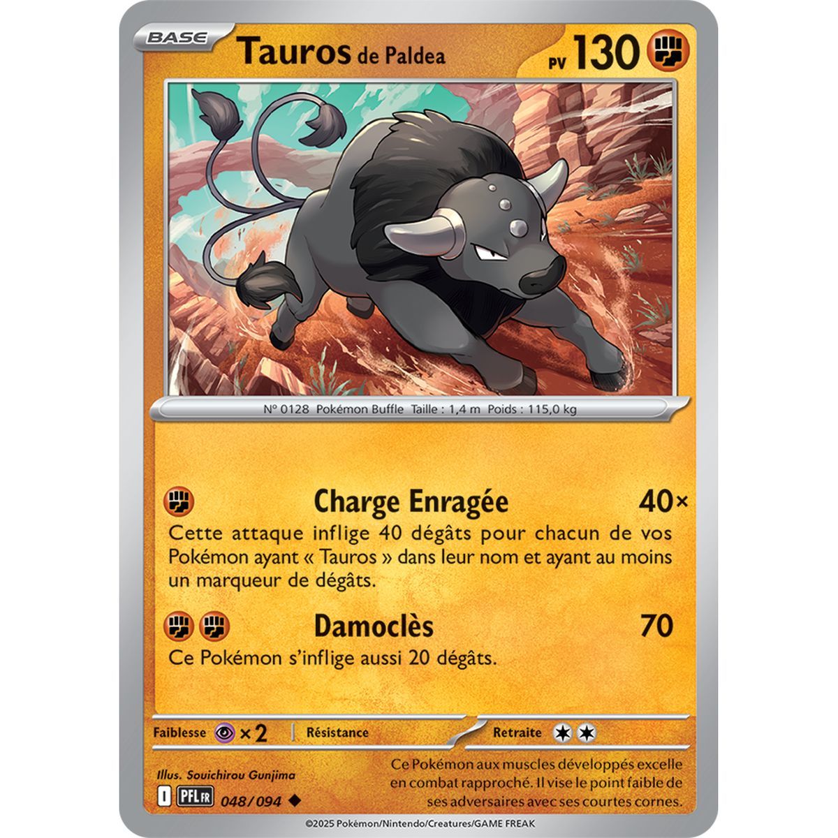 Tauros of Paldea - Reverse 48/94 - Mega Evolution 2 Phantasmagorical Flames