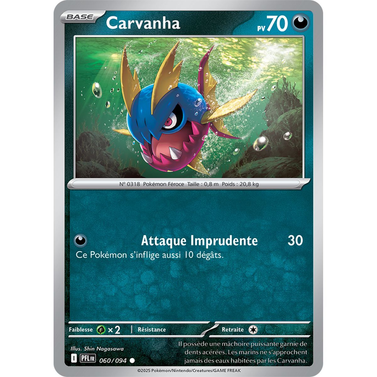 Carvanha - Reverse 60/94 - Mega Evolution 2 Phantasmagorical Flames