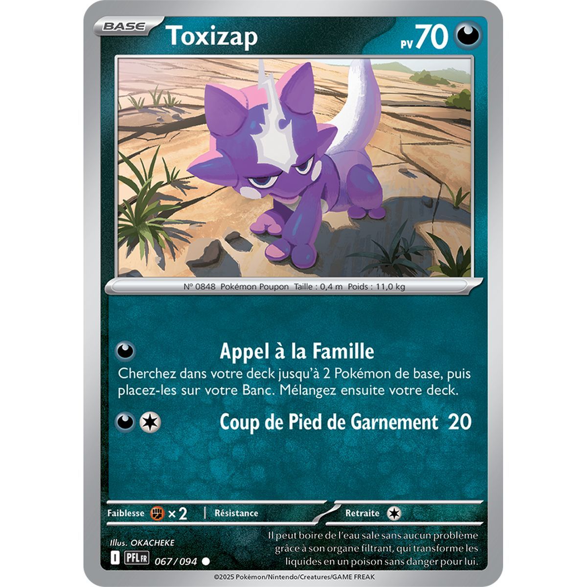 Toxizap - Reverse 67/94 - Mega Evolution 2 Phantasmagorical Flames
