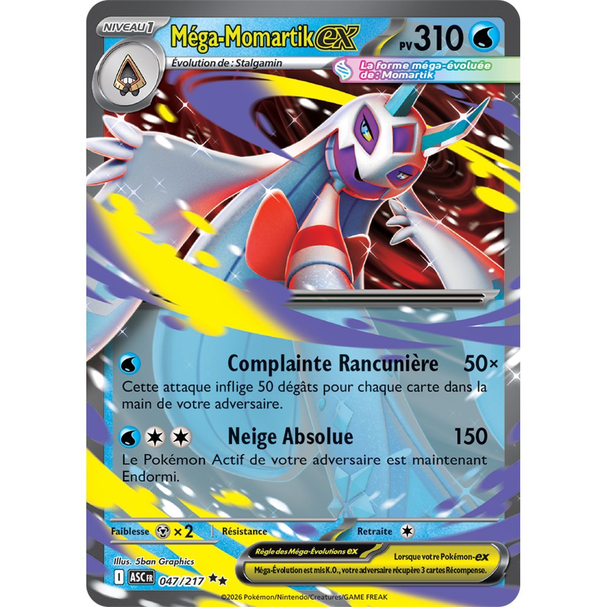 Mega Froslass EX - Double Rare 47/217 - ME02.5 - Pokémon - Mega Evolution Transcendent Heroes