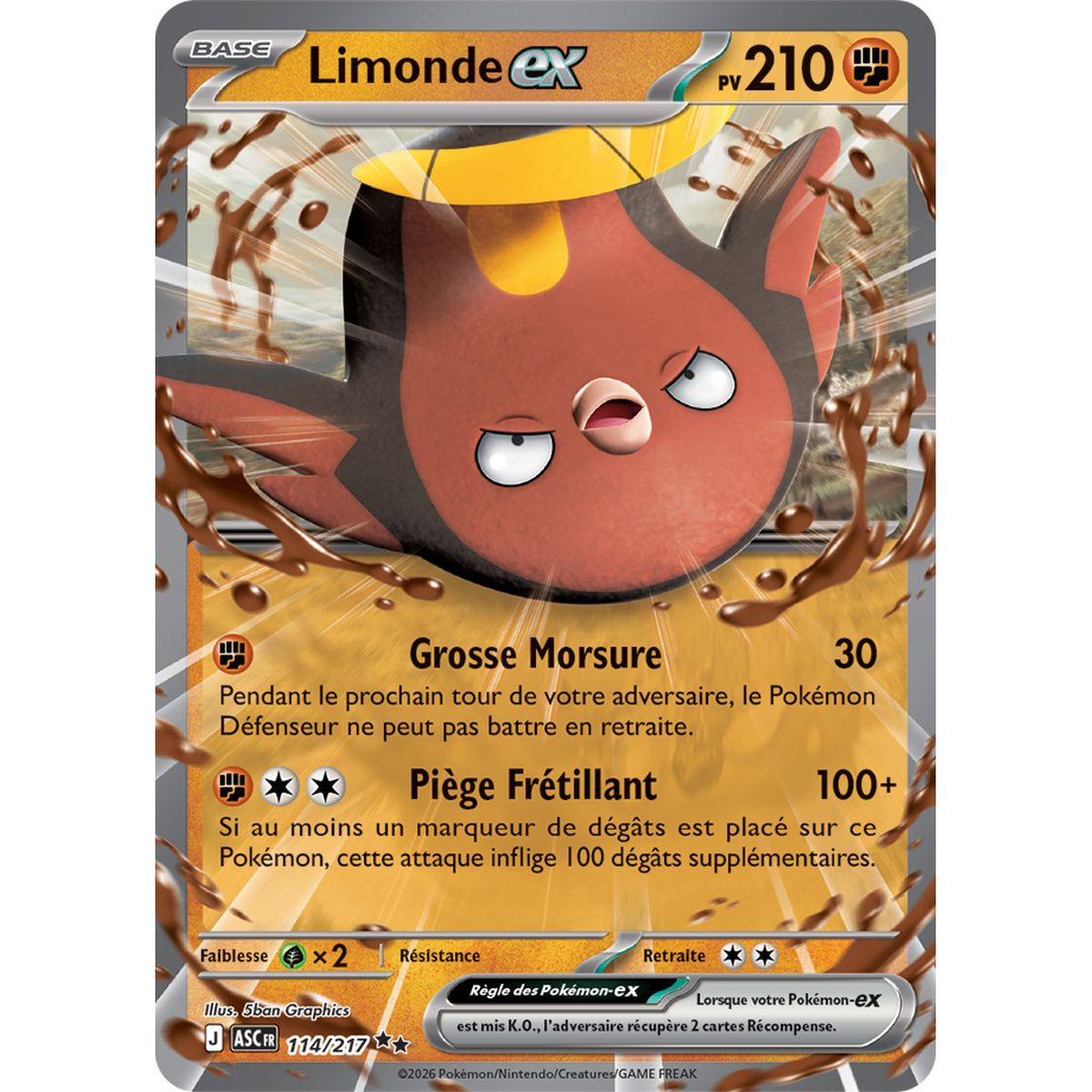 Limonde EX - Double Rare 114/217 - ME02.5 - Pokémon - Mega Evolution Transcendent Heroes