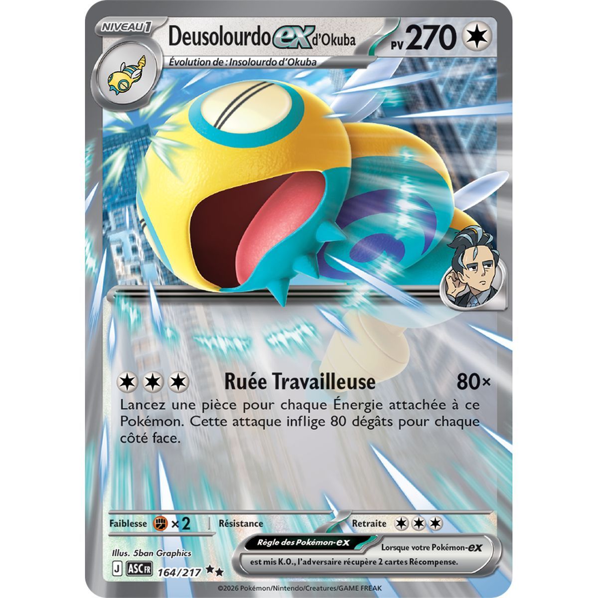 Deusolourdo EXd’Okuba - Double Rare 164/217 - ME02.5 - Pokémon - Mega Evolution Transcendent Heroes