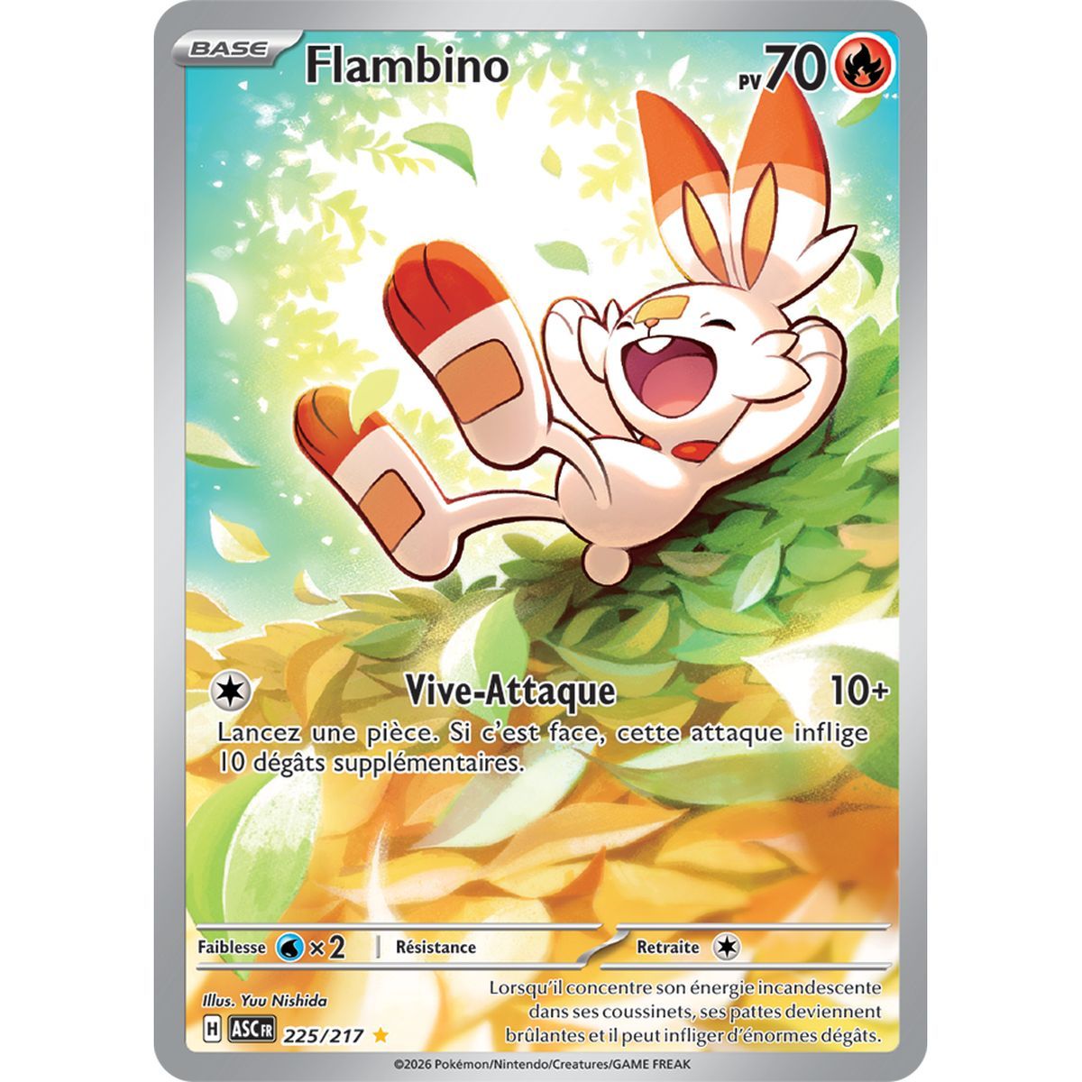 Scorbunny - Rare Illustration 225/217 - ME02.5 - Pokémon - Mega Evolution Transcendent Heroes