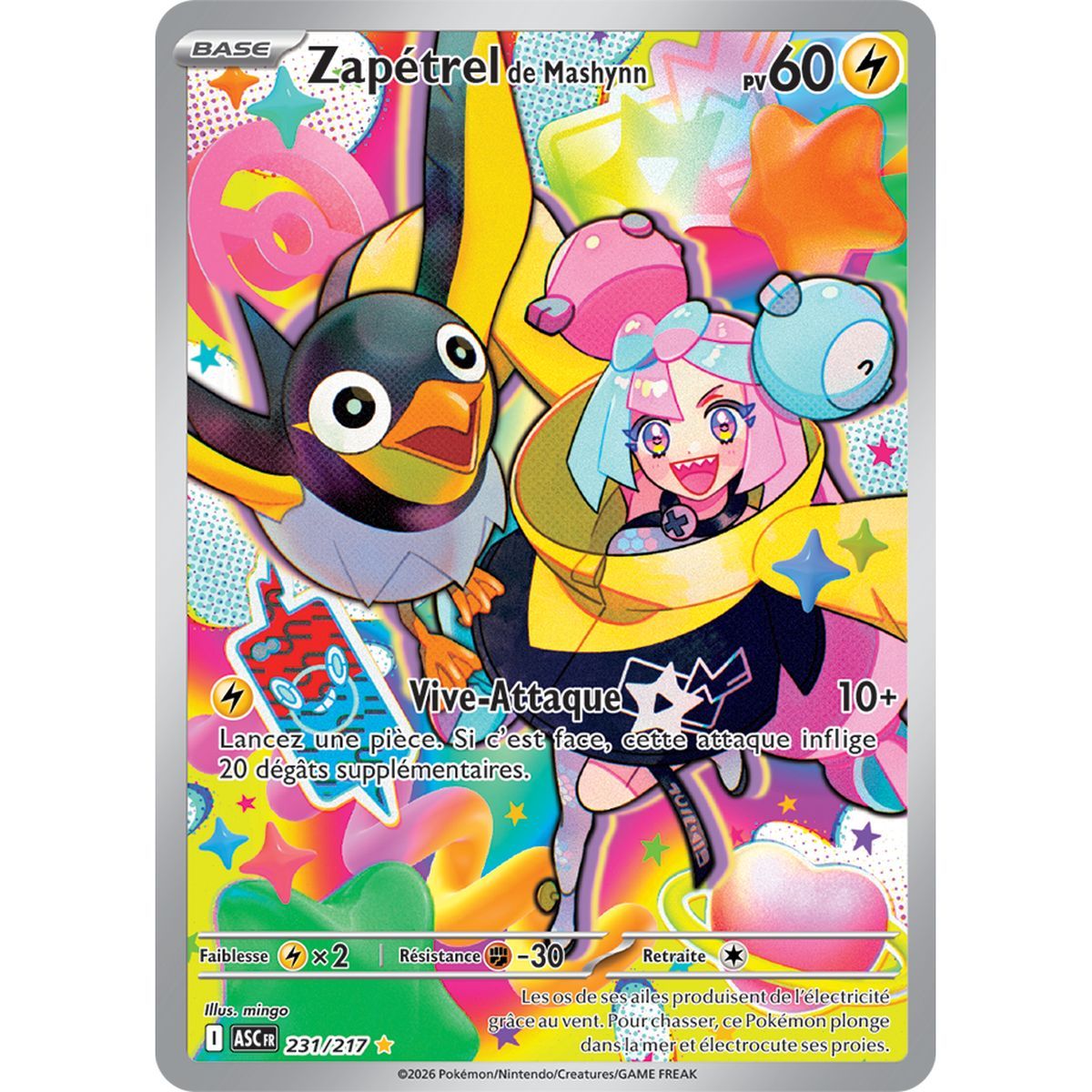 Zapetrel of Mashynn - Rare Illustration 231/217 - ME02.5 - Pokémon - Mega Evolution Transcendent Heroes