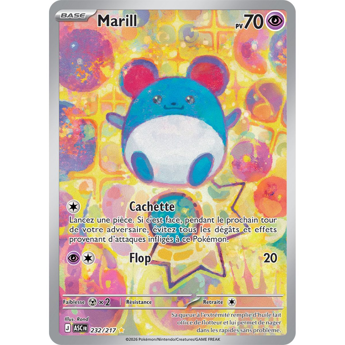 Marill - Rare Illustration 232/217 - ME02.5 - Pokémon - Mega Evolution Transcendent Heroes