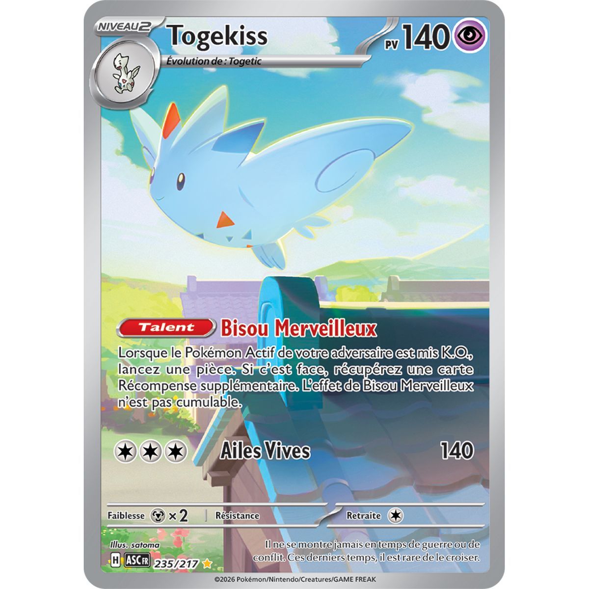 Togekiss - Rare Illustration 235/217 - ME02.5 - Pokémon - Mega Evolution Transcendent Heroes