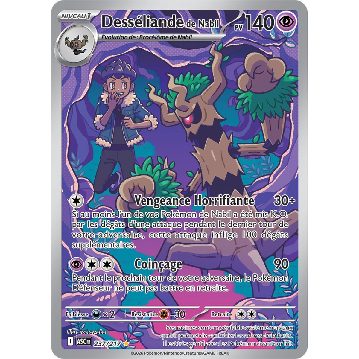 Trevenant of Nabil - Rare Illustration 237/217 - ME02.5 - Pokémon - Mega Evolution Transcendent Heroes