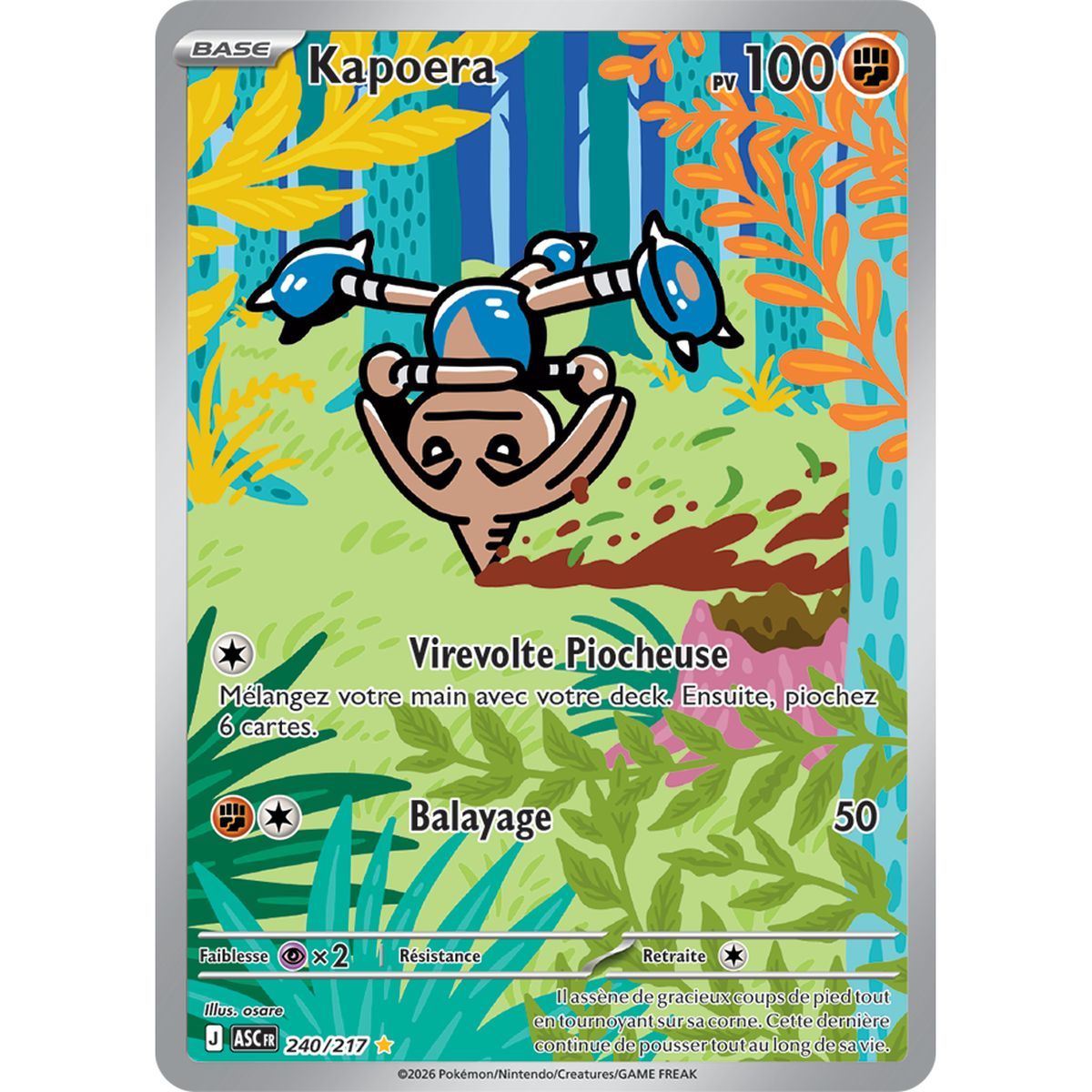 Kapoera - Rare Illustration 240/217 - ME02.5 - Pokémon - Mega Evolution Transcendent Heroes