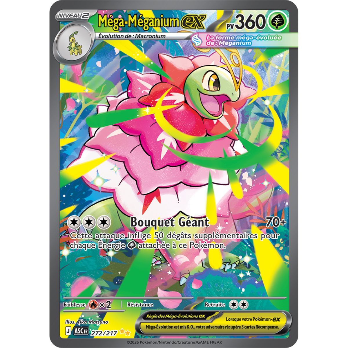 Mega Meganium EX - Special Illustration Rare 272/217 - ME02.5 - Pokémon - Mega Evolution Transcendent Heroes
