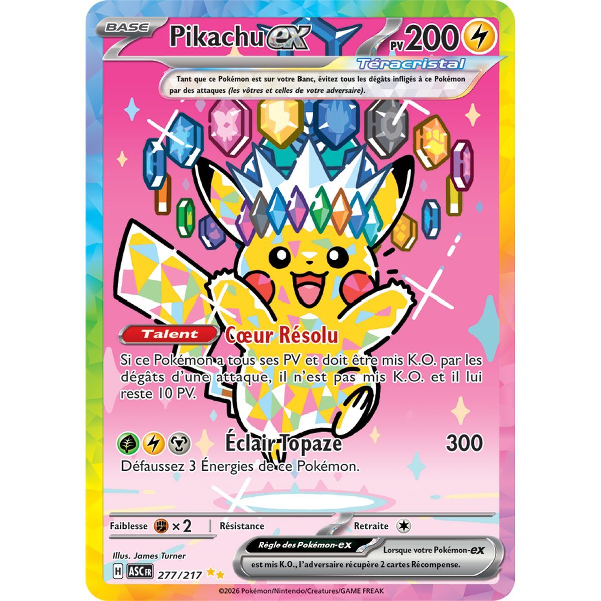 Pikachu EX - Special Illustration Rare 277/217 - ME02.5 - Pokémon - Mega Evolution Transcendent Heroes