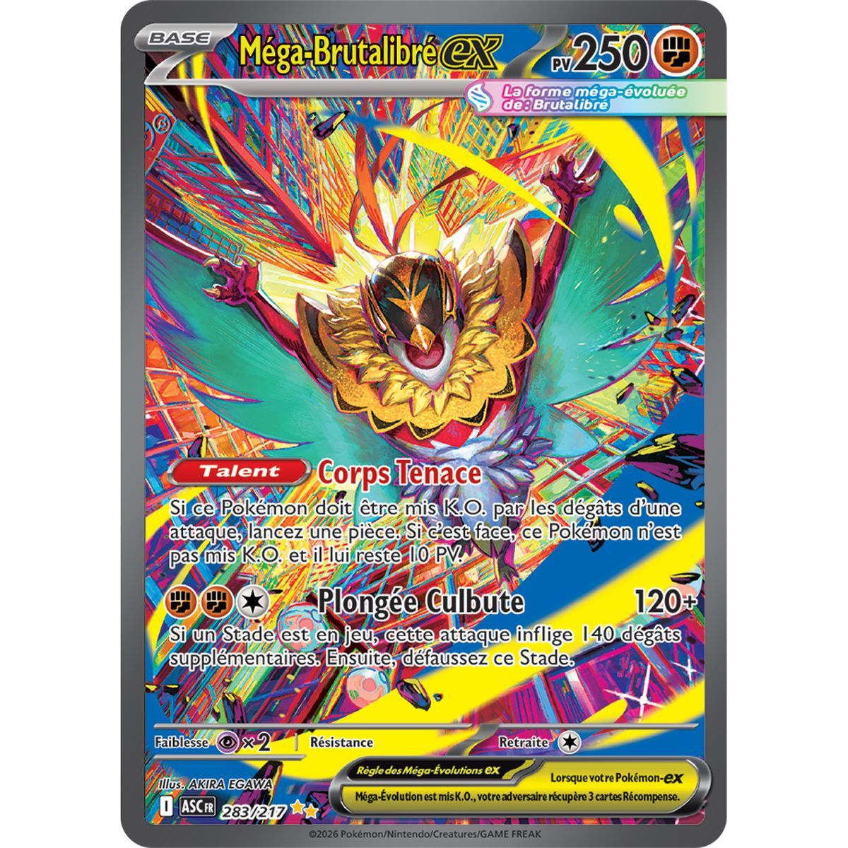 Mega Hawlucha EX - Special Illustration Rare 283/217 - ME02.5 - Pokémon - Mega Evolution Transcendent Heroes