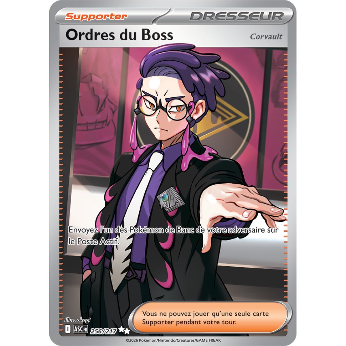 Boss's Orders - Ultra Rare 256/217 - ME02.5 - Pokémon - Mega Evolution Transcendent Heroes