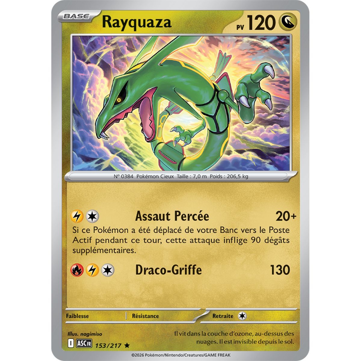 Rayquaza - Holo Rare 153/217 - ME02.5 - Pokémon - Mega Evolution Transcendent Heroes