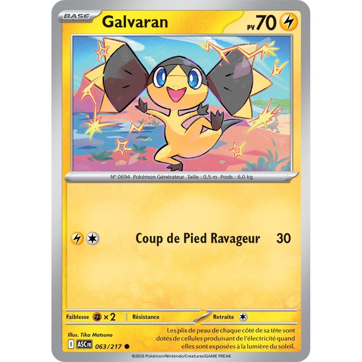 Galvaran - Reverse Pokéball 63/217 - ME02.5 - Pokémon - Mega Evolution Transcendent Heroes
