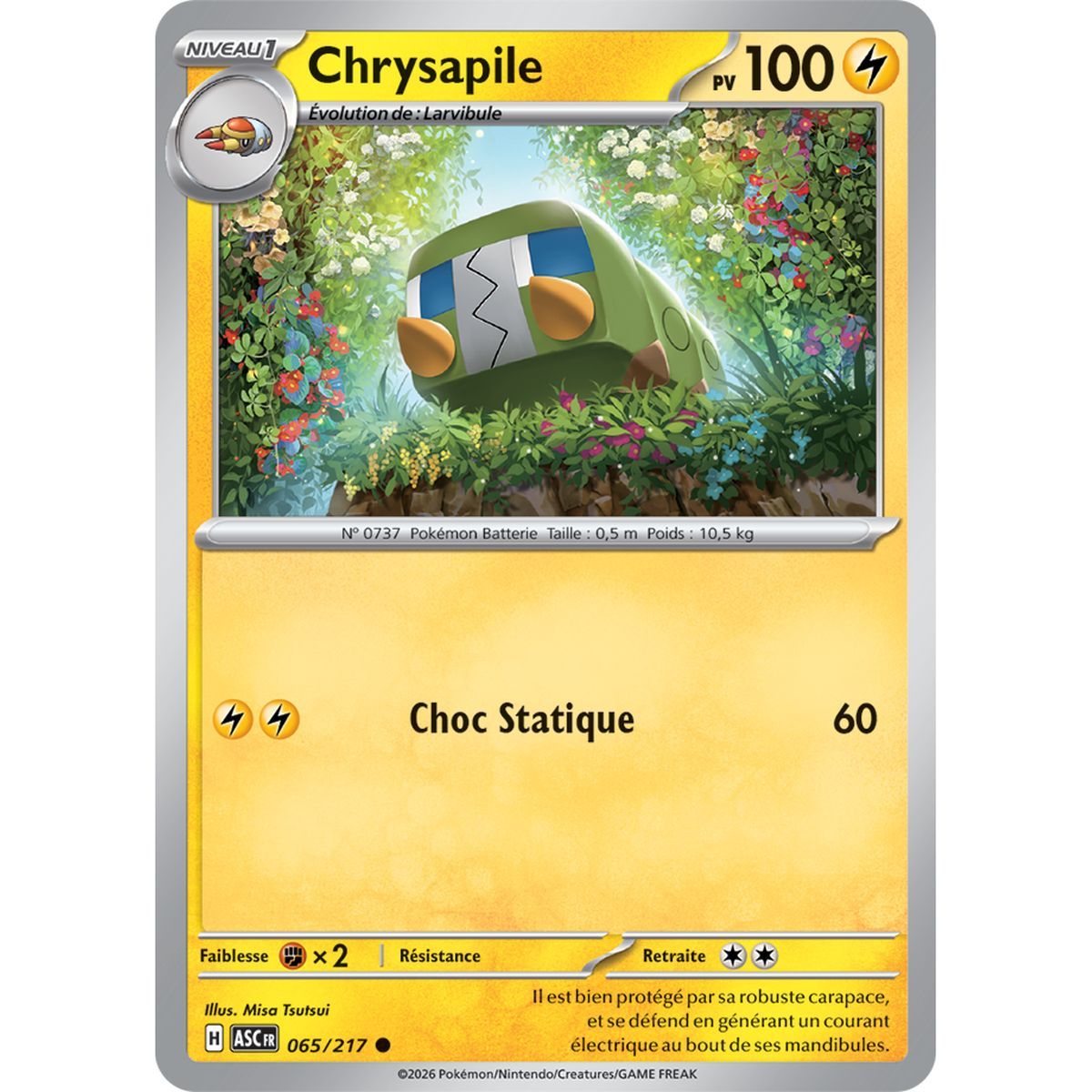 Chrysapile - Reverse Pokéball 65/217 - ME02.5 - Pokémon - Mega Evolution Transcendent Heroes