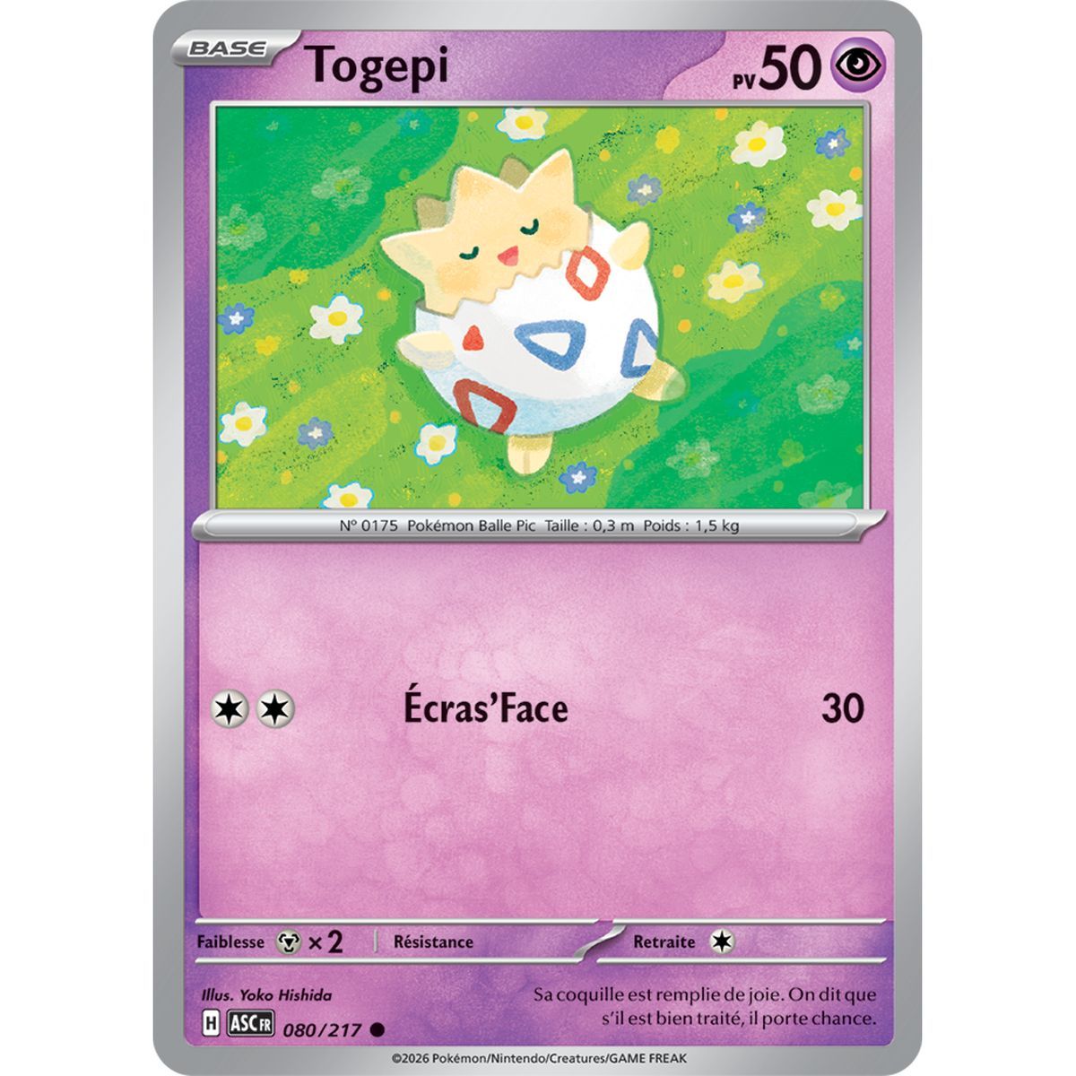 Togepi - Reverse Pokéball 80/217 - ME02.5 - Pokémon - Mega Evolution Transcendent Heroes