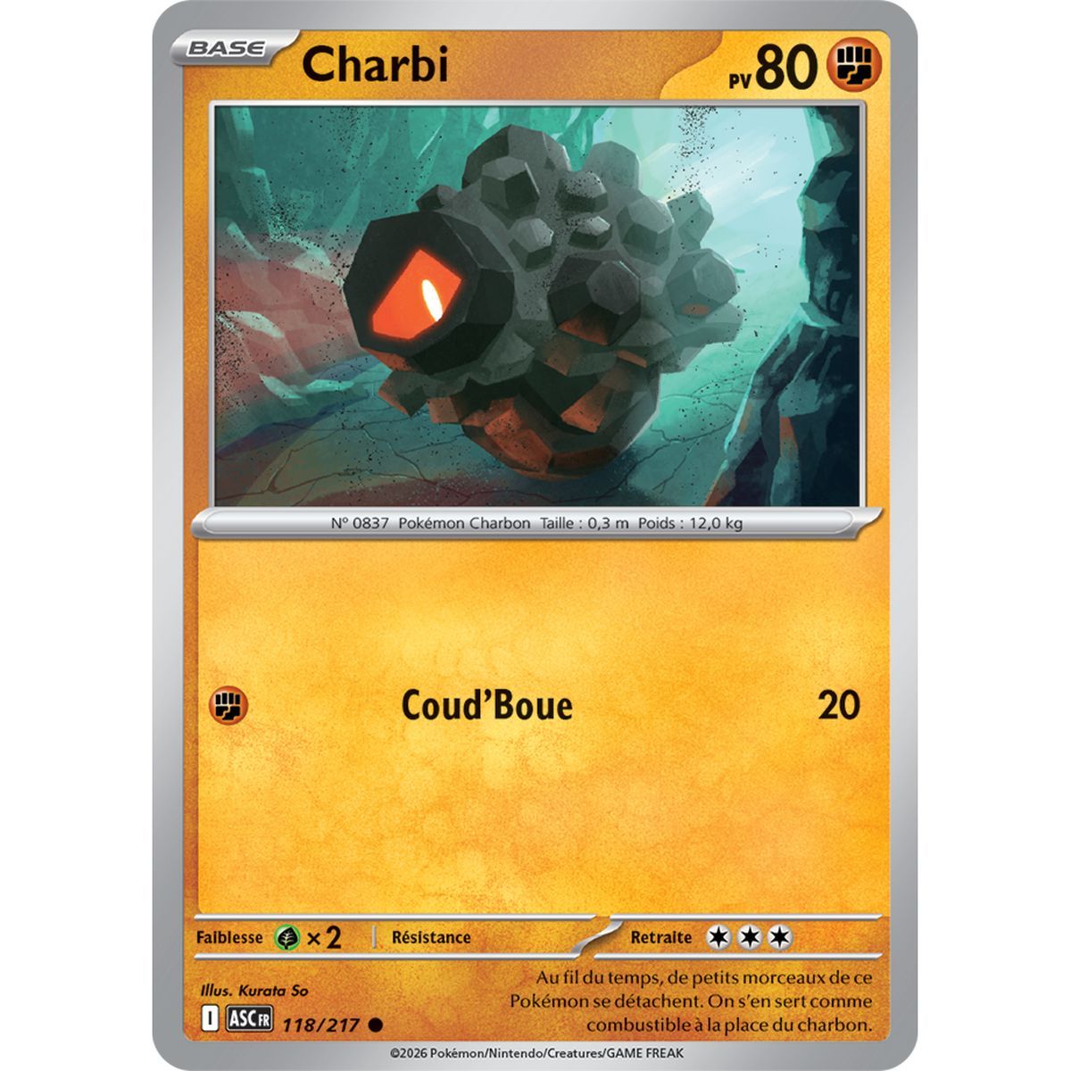 Charbi - Reverse Pokéball 118/217 - ME02.5 - Pokémon - Mega Evolution Transcendent Heroes