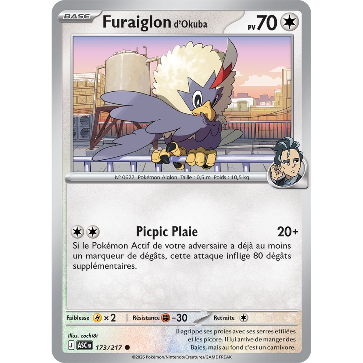 Okuba's Furaiglon - Reverse Pokéball 173/217 - ME02.5 - Pokémon - Mega Evolution Transcendent Heroes