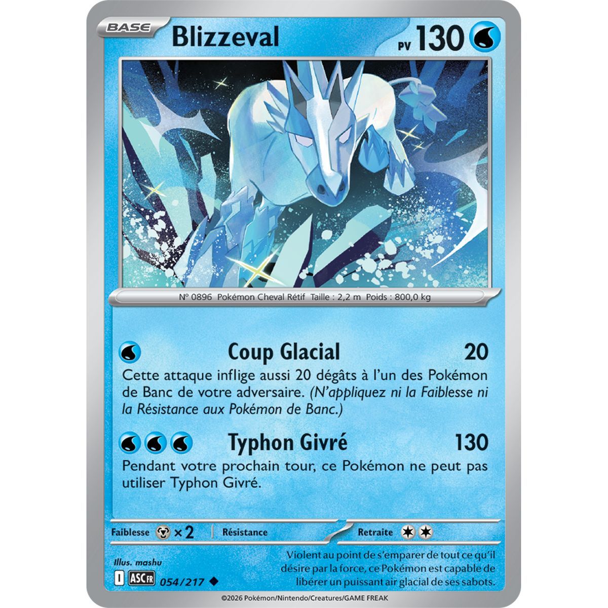 Blizzeval - Reverse Pokéball 54/217 - ME02.5 - Pokémon - Mega Evolution Transcendent Heroes