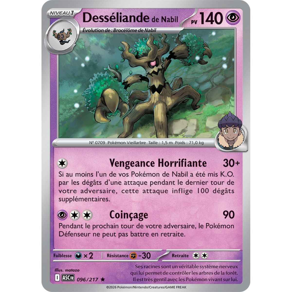 Trevenant of Nabil - Reverse Pokéball 96/217 - ME02.5 - Pokémon - Mega Evolution Transcendent Heroes
