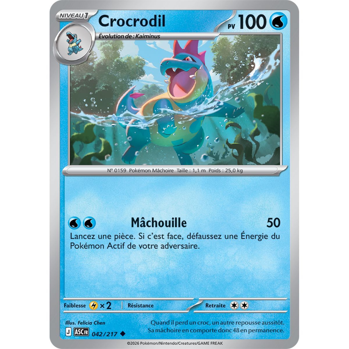 Crocrodil - Uncommon 42/217 - ME02.5 - Pokémon - Mega Evolution Transcendent Heroes