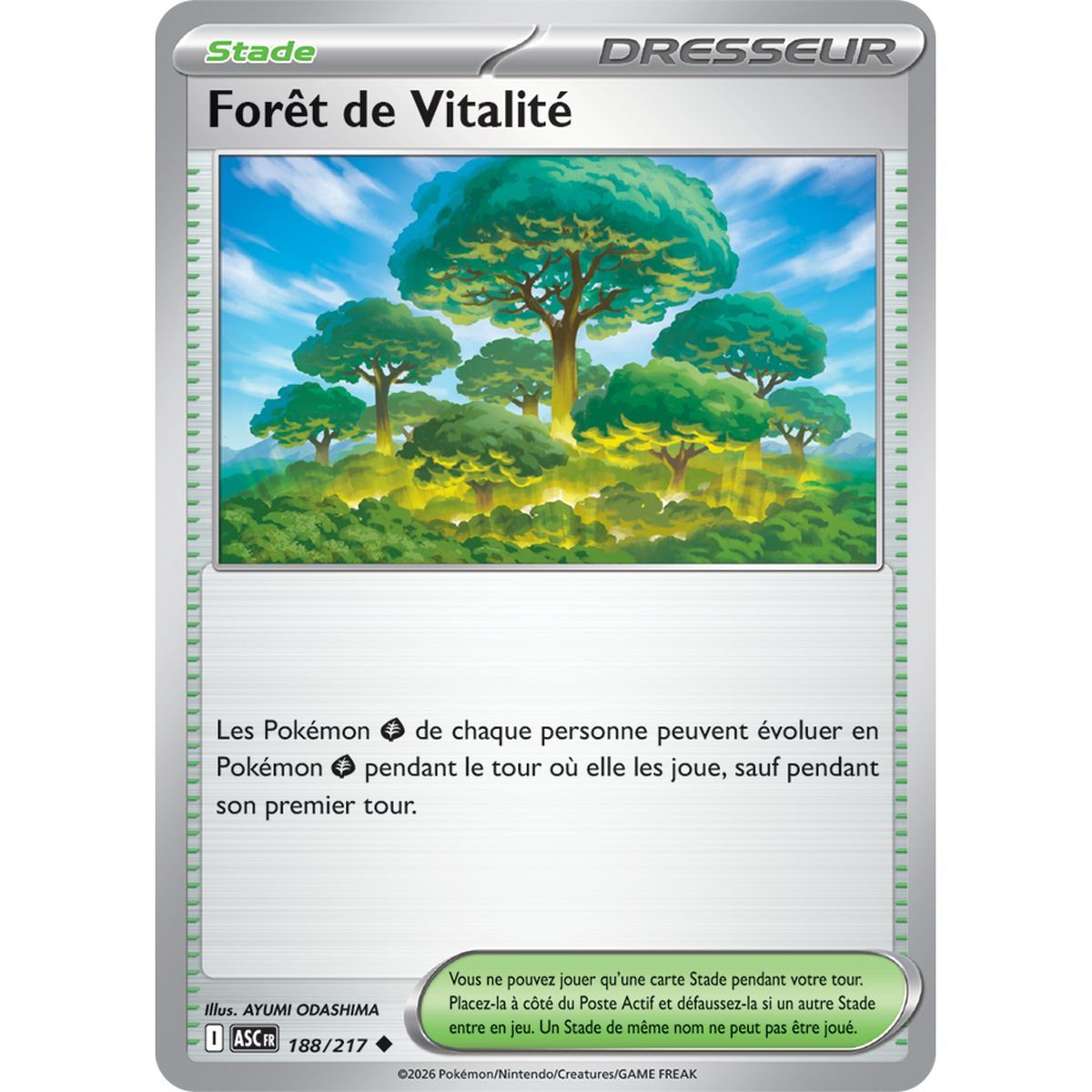 Vitality Forest - Uncommon 188/217 - ME02.5 - Pokémon - Mega Evolution Transcendent Heroes