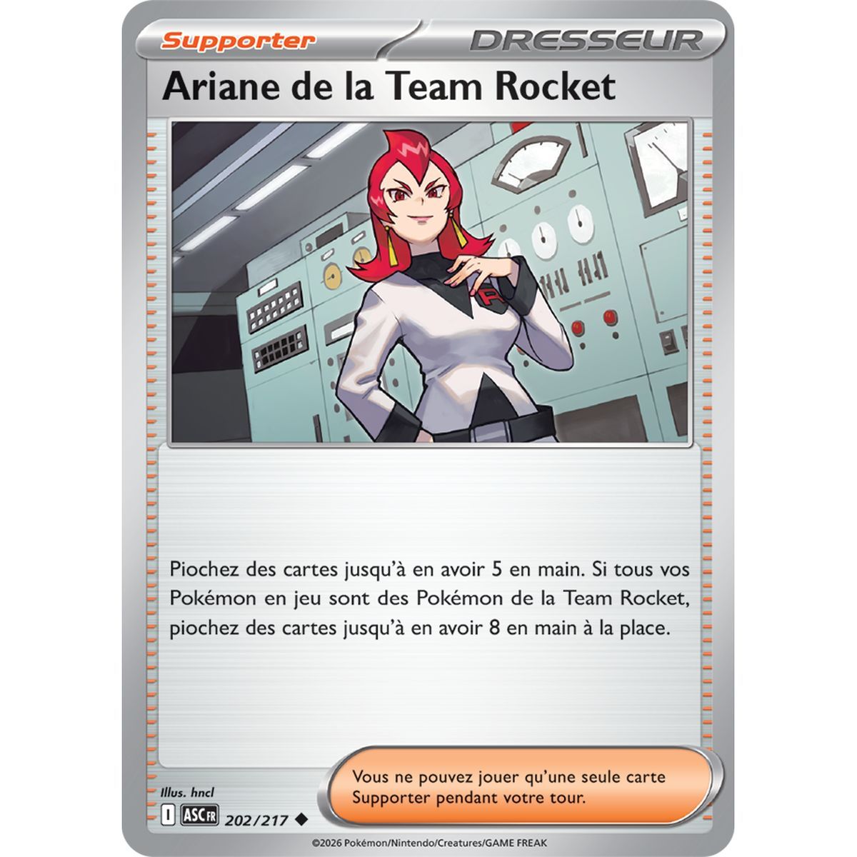 Ariane of Team Rocket - Uncommon 202/217 - ME02.5 - Pokémon - Mega Evolution Transcendent Heroes