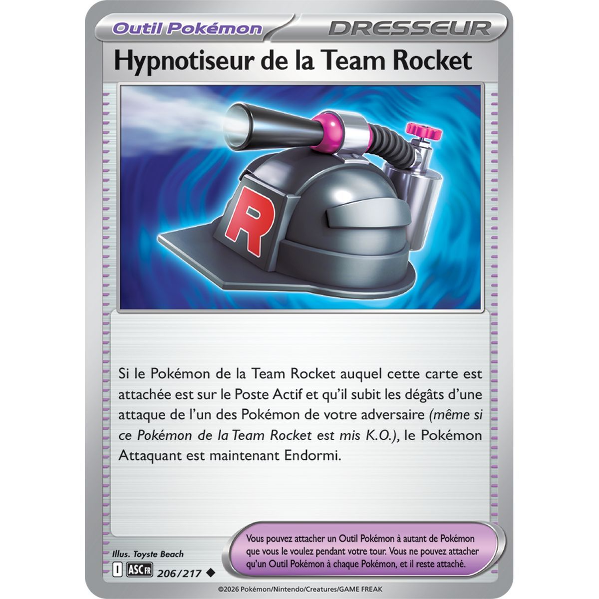 Team Rocket Hypnotist - Uncommon 206/217 - ME02.5 - Pokémon - Mega Evolution Transcendent Heroes