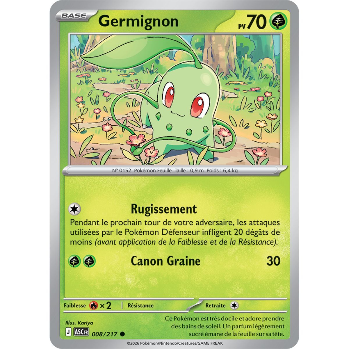 Chikorita - Common 8/217 - ME02.5 - Pokémon - Mega Evolution Transcendent Heroes