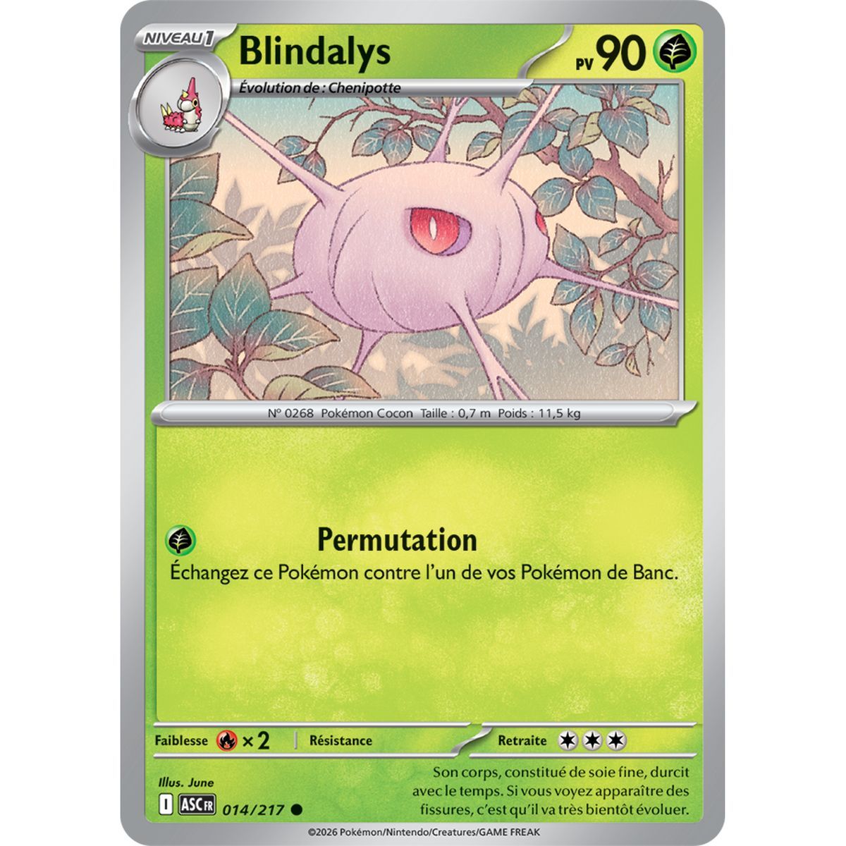 Blindalys - Common 14/217 - ME02.5 - Pokémon - Mega Evolution Transcendent Heroes
