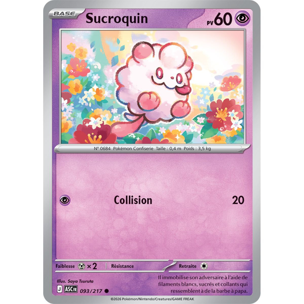 Sucroquin - Common 93/217 - ME02.5 - Pokémon - Mega Evolution Transcendent Heroes
