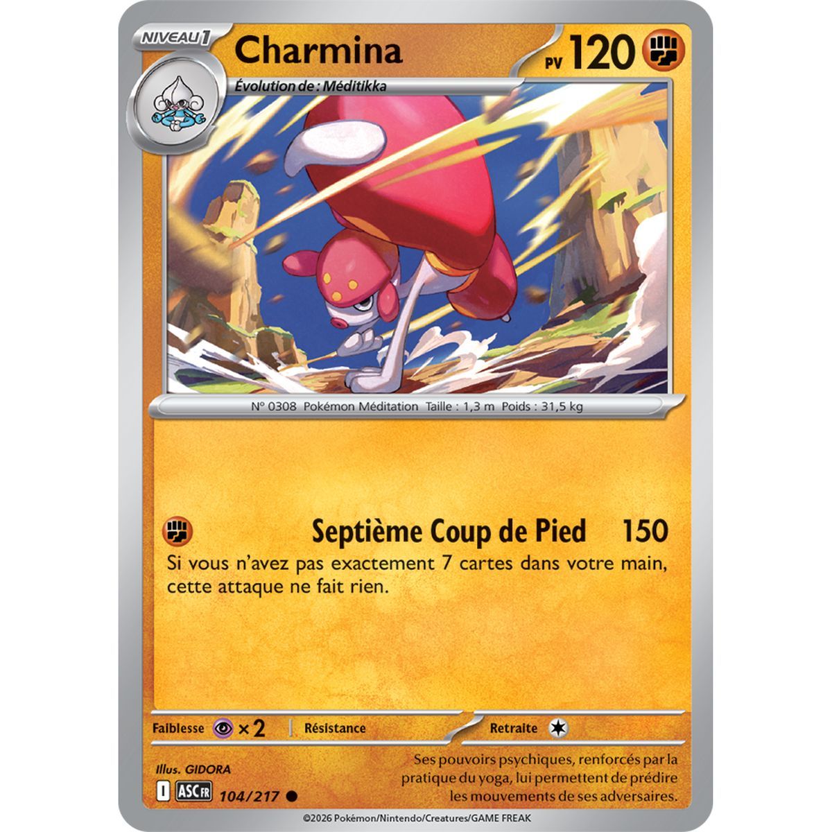 Charmina - Common 104/217 - ME02.5 - Pokémon - Mega Evolution Transcendent Heroes