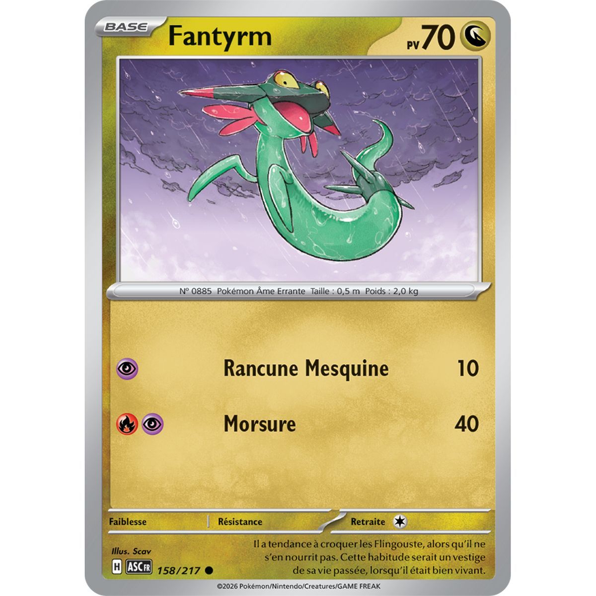 Fantyrm - Common 158/217 - ME02.5 - Pokémon - Mega Evolution Transcendent Heroes