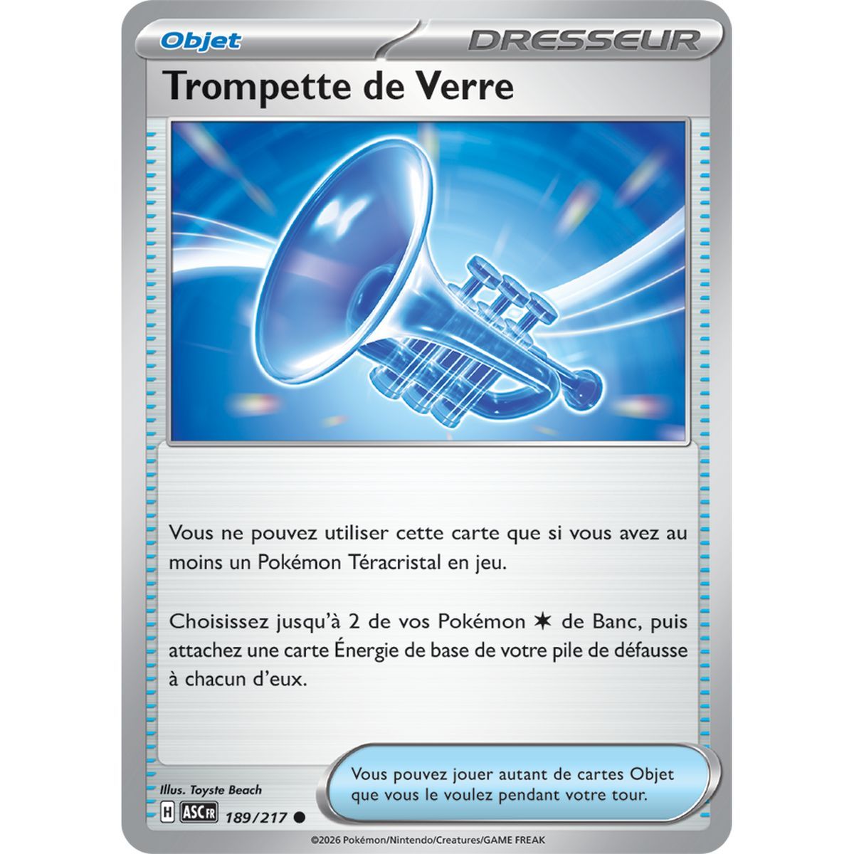 Glass Trumpet - Common 189/217 - ME02.5 - Pokémon - Mega Evolution Transcendent Heroes