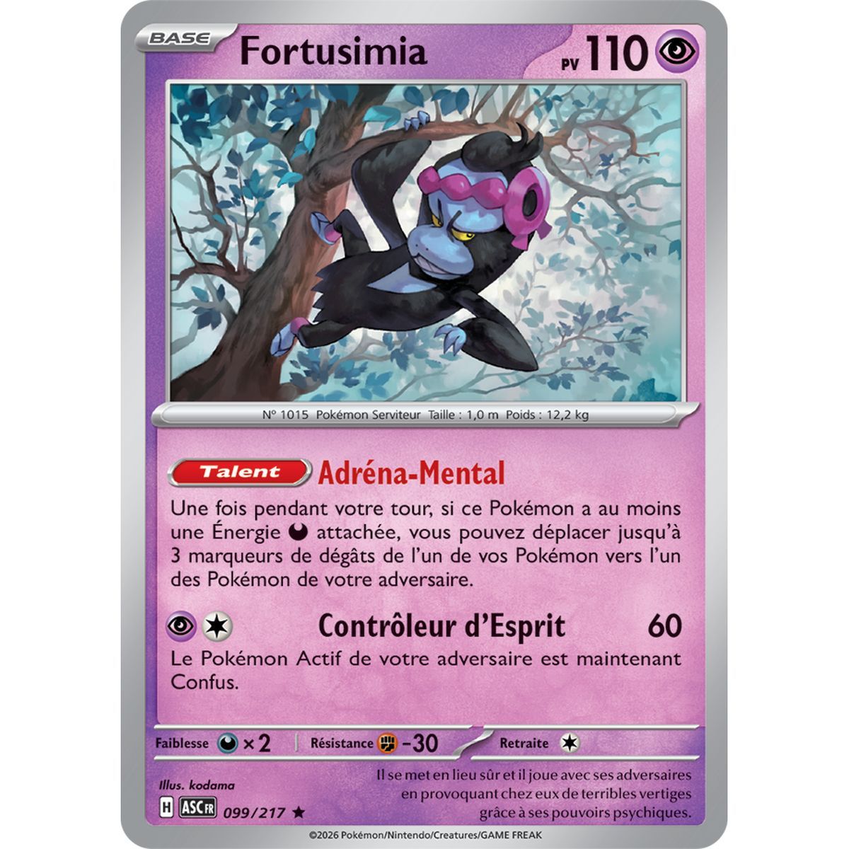 Fortusimia - Reverse 99/217 - ME02.5 - Pokémon - Mega Evolution Transcendent Heroes