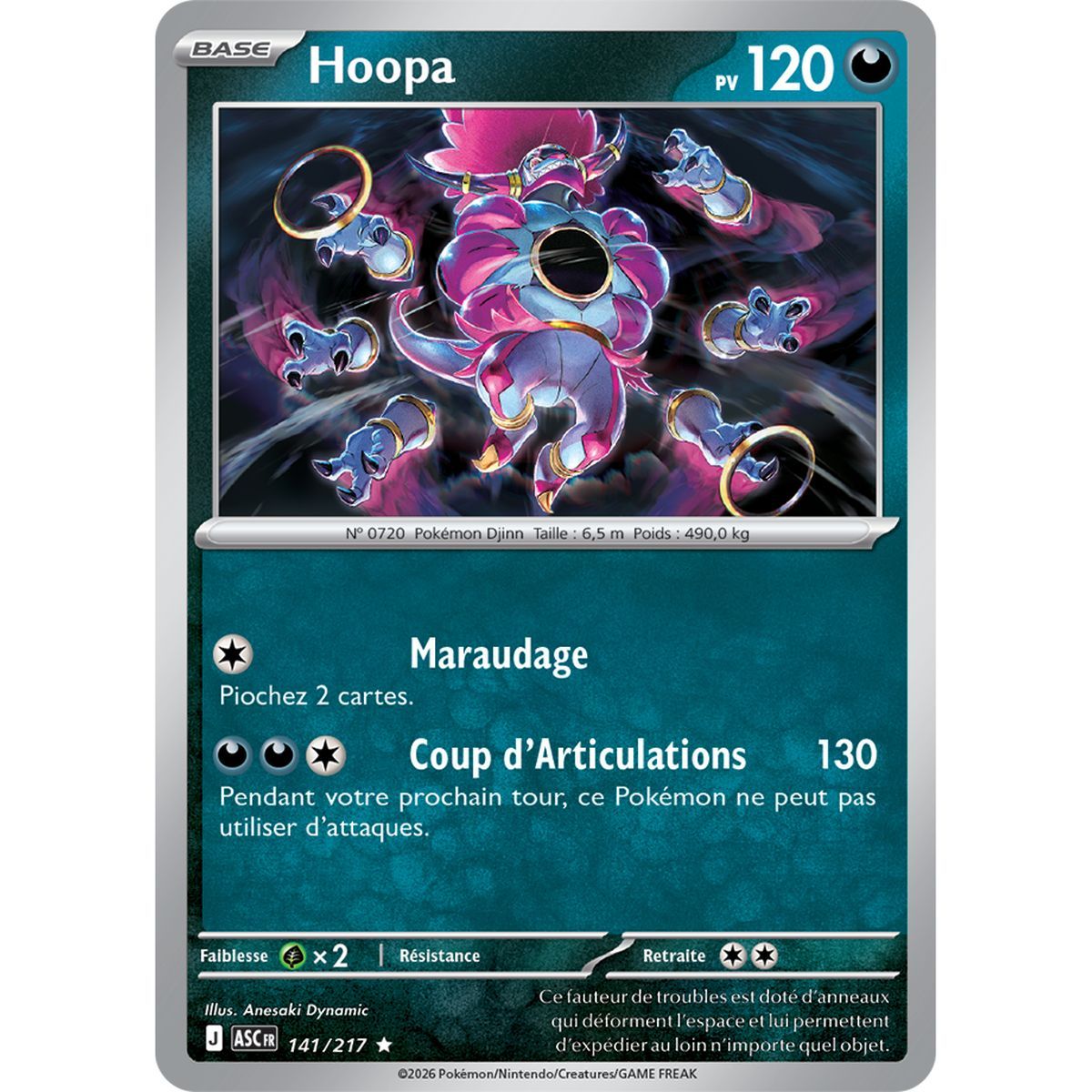 Hoopa - Reverse 141/217 - ME02.5 - Pokémon - Mega Evolution Transcendent Heroes
