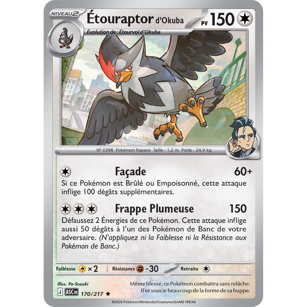 Okuba's Staraptor - Reverse 170/217 - ME02.5 - Pokémon - Mega Evolution Transcendent Heroes