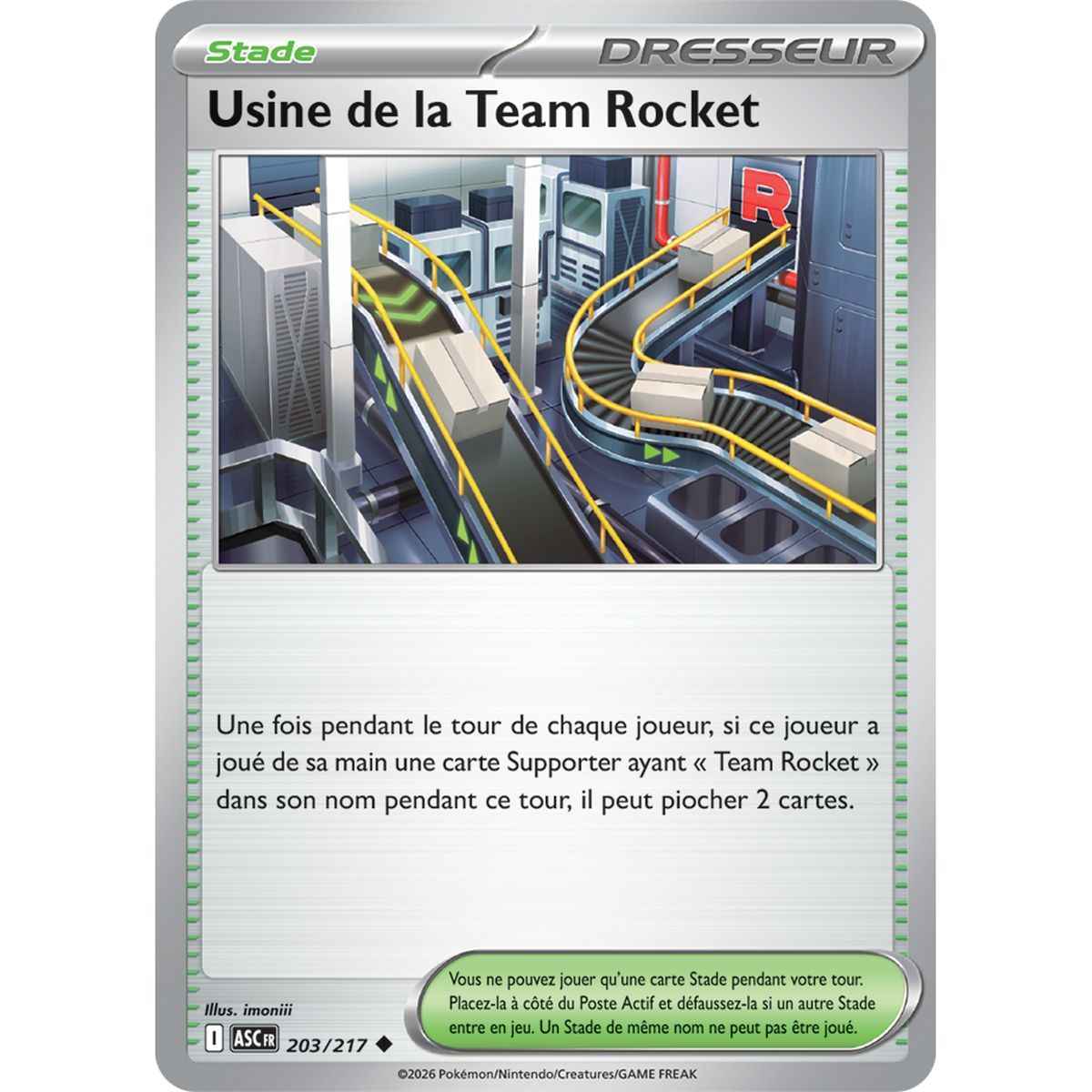 Team Rocket Factory - Reverse 203/217 - ME02.5 - Pokémon - Mega Evolution Transcendent Heroes