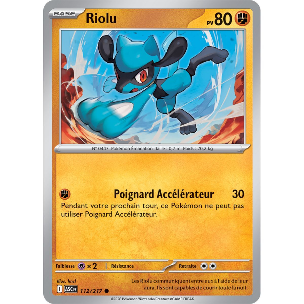 Riolu - Reverse 112/217 - ME02.5 - Pokémon - Mega Evolution Transcendent Heroes