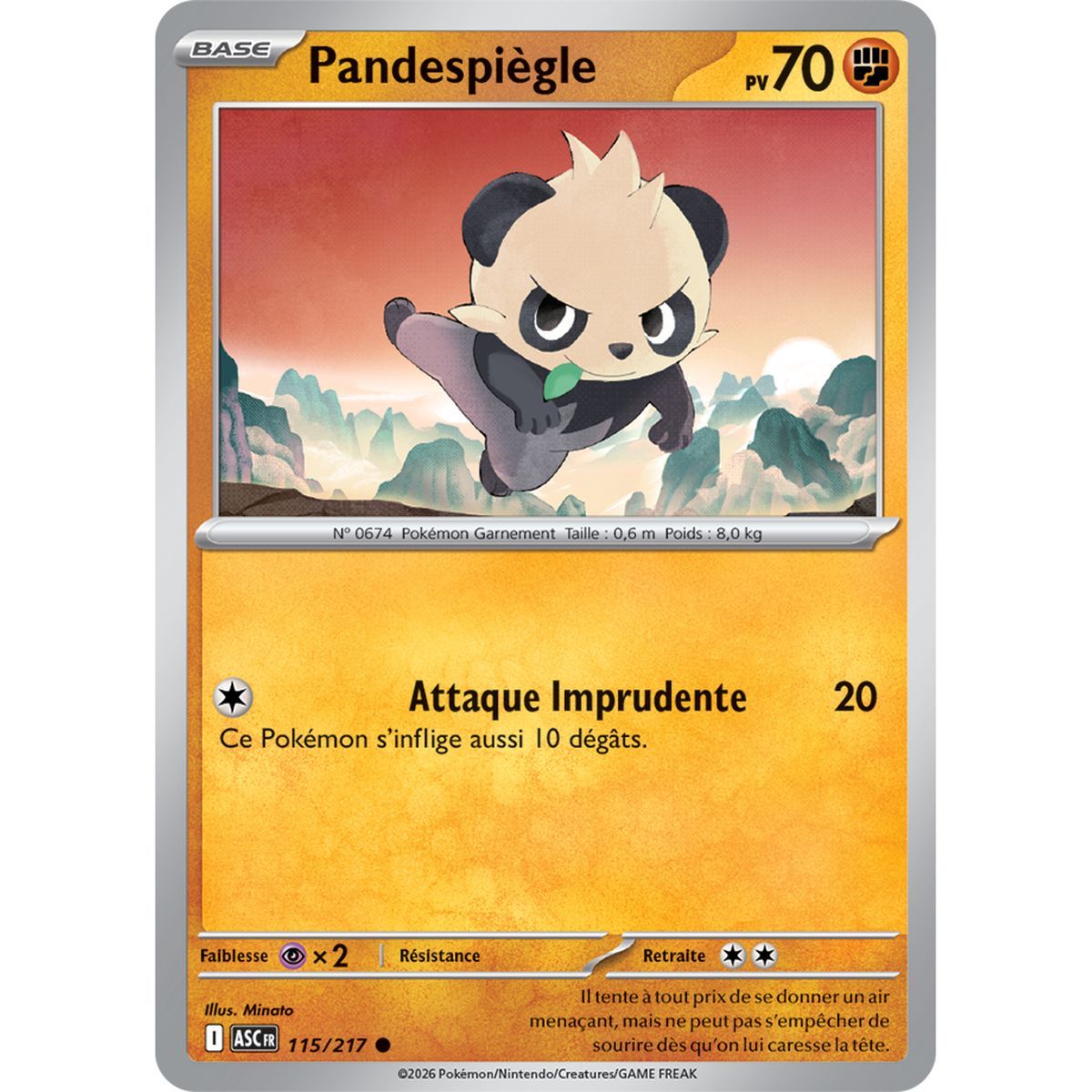 Pandespiègle - Reverse 115/217 - ME02.5 - Pokémon - Mega Evolution Transcendent Heroes