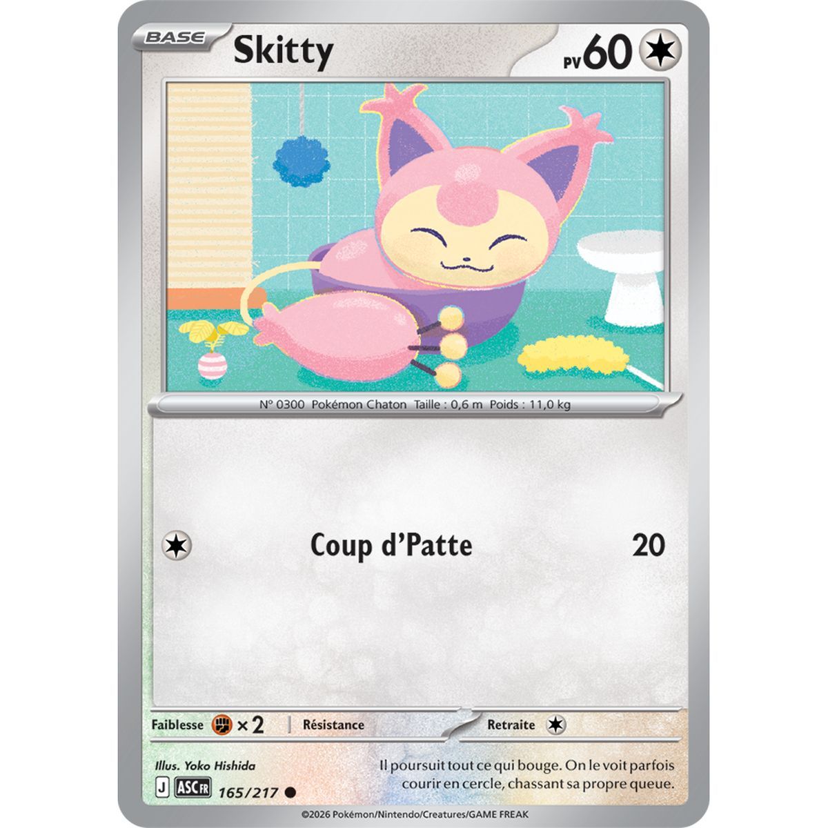 Skitty - Reverse 165/217 - ME02.5 - Pokémon - Mega Evolution Transcendent Heroes