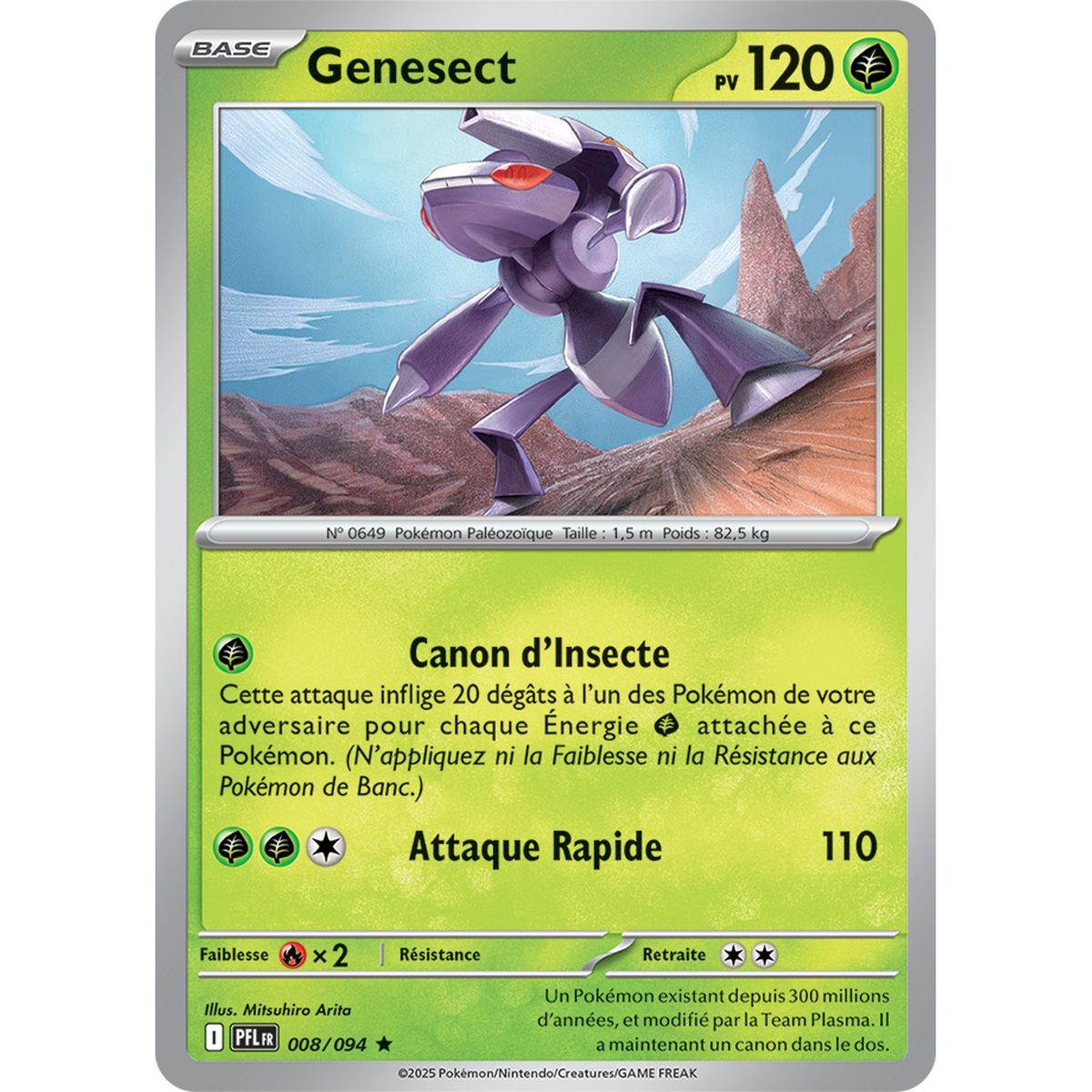 Genesect - Holo Rare 8/94 - Mega Evolution 2 Phantasmagorical Flames