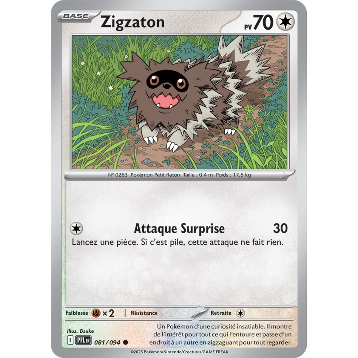 Zigzagoon - Common 81/94 - Mega Evolution 2 Phantasmagorical Flames