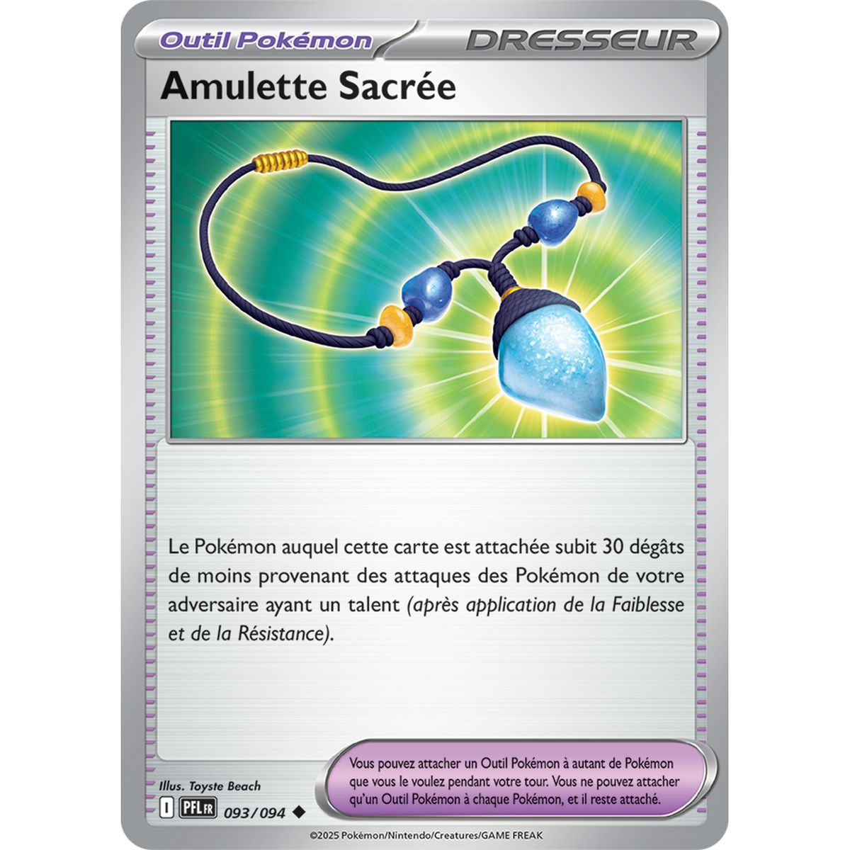 Sacred Amulet - Uncommon 93/94 - Mega Evolution 2 Phantasmagorical Flames