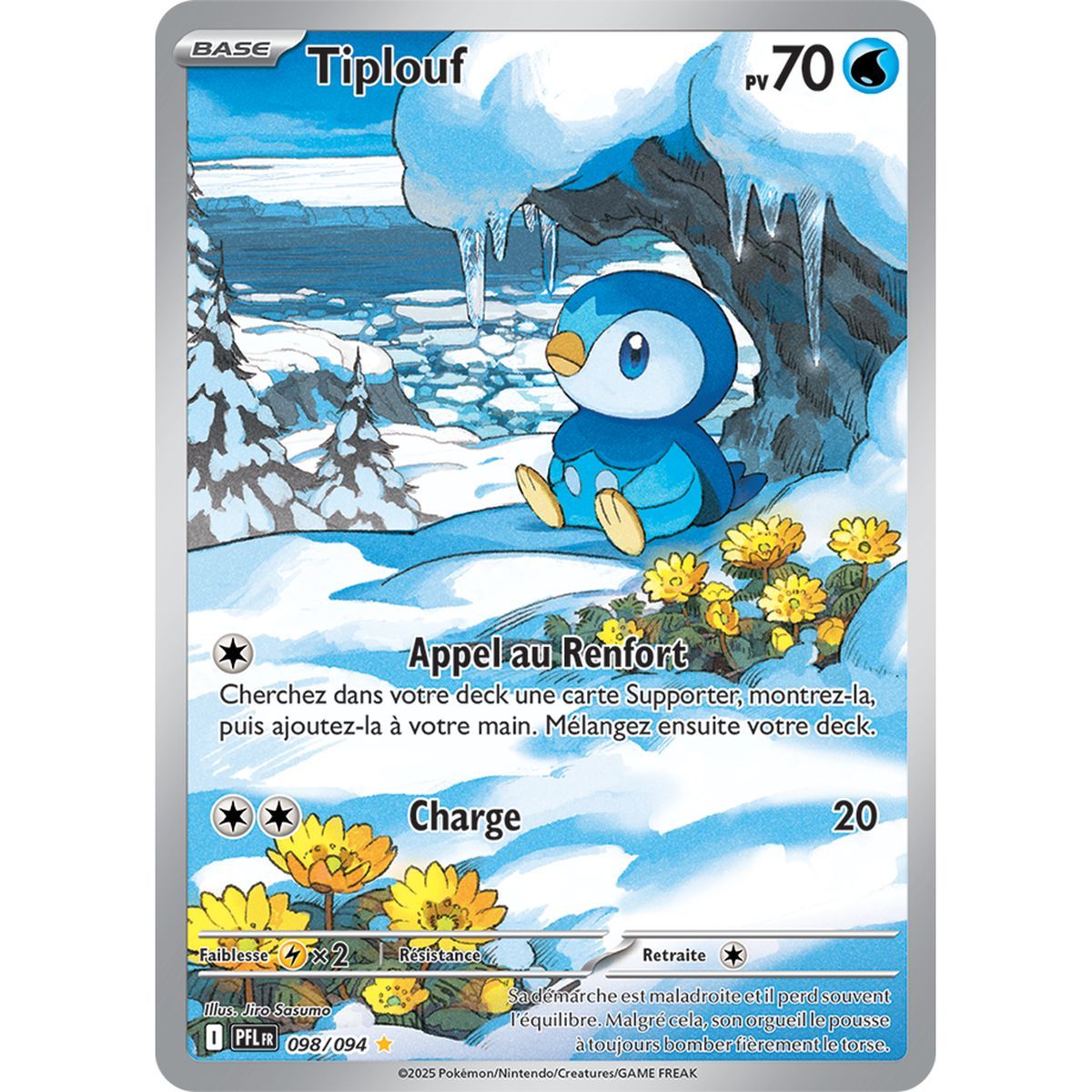Piplup - Rare Illustration 98/94 - Mega Evolution 2 Phantasmagorical Flames